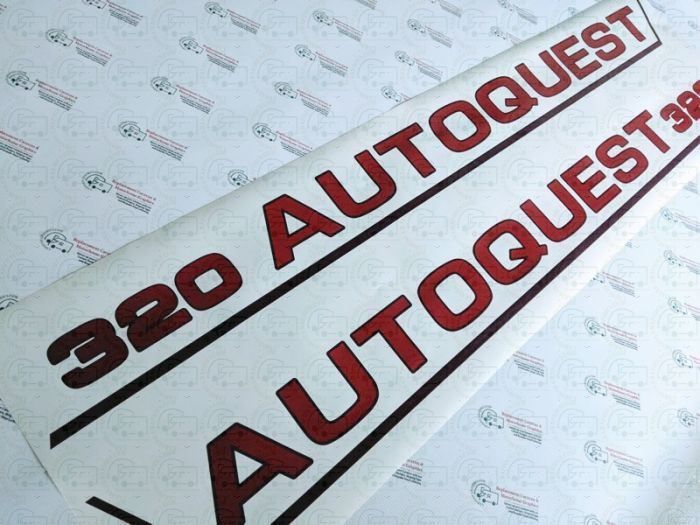 Green Autoquest 270 motorhome decal sticker