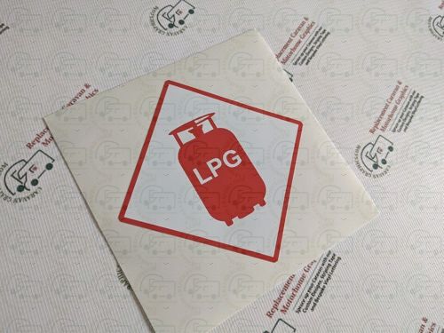 LPG self adhesive sticker