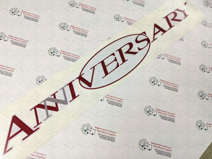 Swift anniversary caravan sticker 