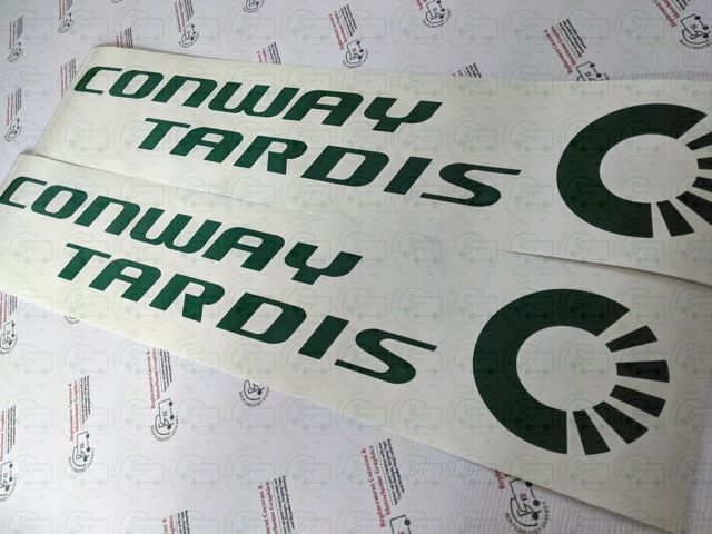 Conway Tardis Decal (Pair) Caravan Stickers