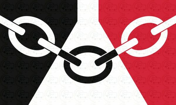 Black Country flag sticker