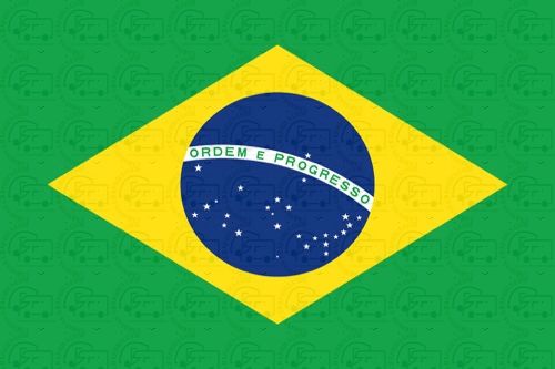 Brazil flag sticker 