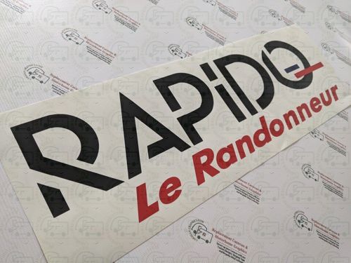Rapido Le Randonneur Roof  Motorhome Sticker
