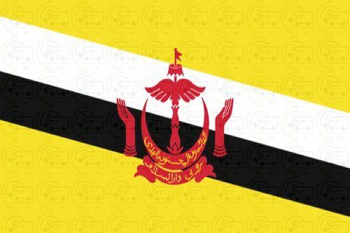 Brunei flag sticker 