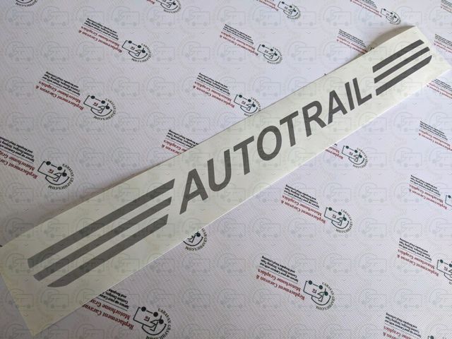 Autotrail and Stripes Motorhome Sticker