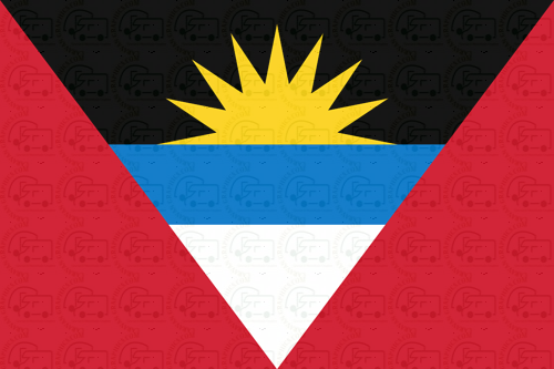 Antigua flag stickers 