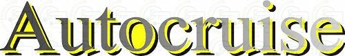 CG Autocruise lettering three colour