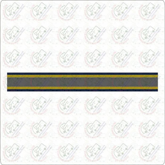 Autosleeper 2 metre Multi Coloured Stripe Tape Sticker 