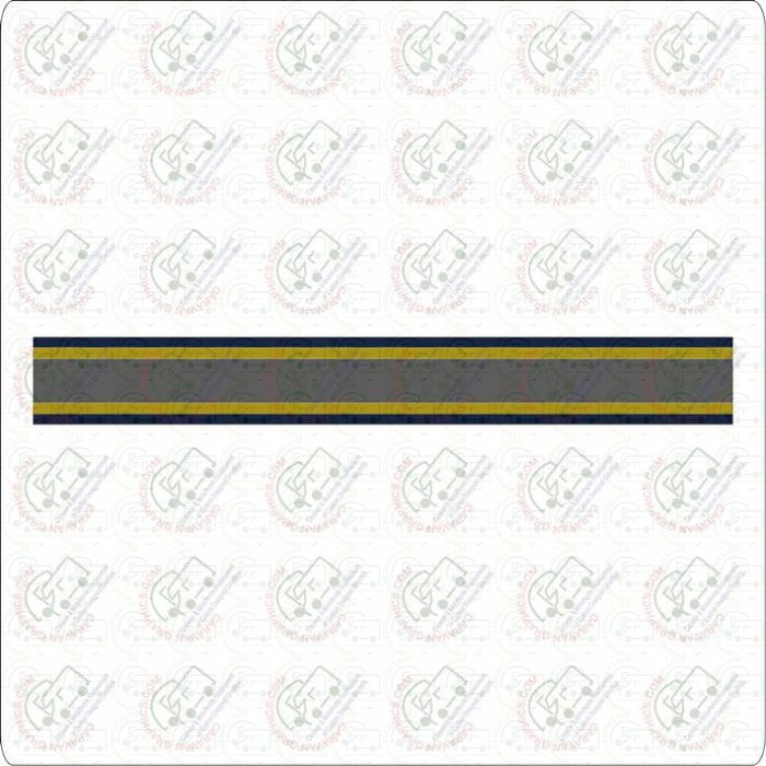 Autosleeper 2 metre Multi Coloured Stripe Tape Sticker 