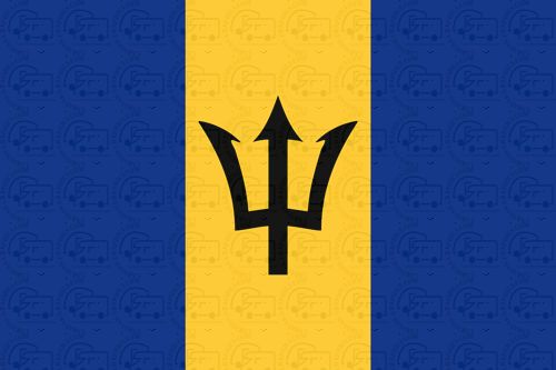 Barbados flag sticker