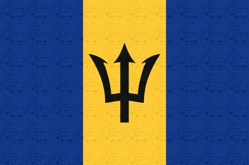 Barbados flag sticker