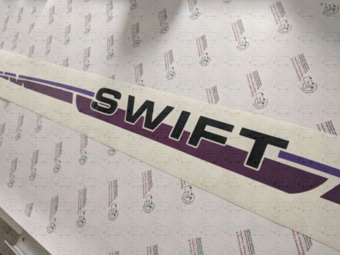 Swift Caravan rear Logo by caravangraphics.com