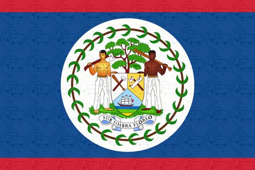 Belize flag sticker 