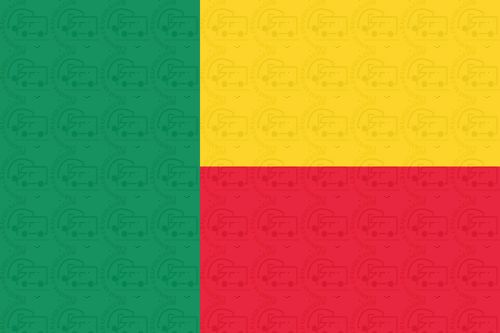 Benin flag sticker 