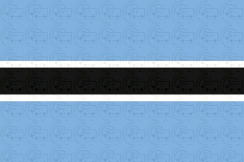 Botswana flag sticker 