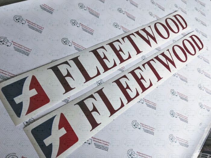 Fleetwood caravan stickers