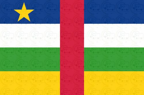 Central African Republic flag sticker 