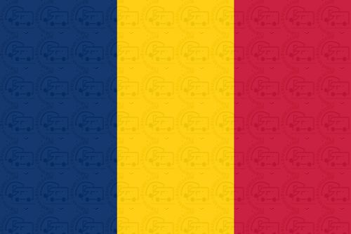 Chad flag sticker 