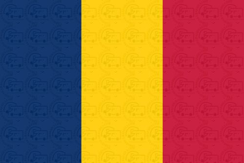 Chad flag sticker 