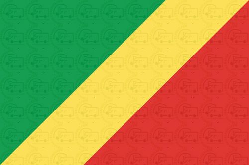 Congo flag sticker 