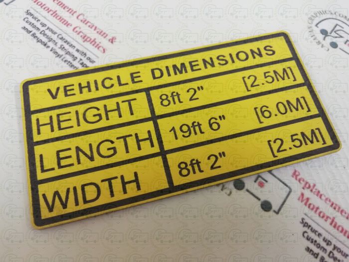 Engraved Vehicle Height Sign