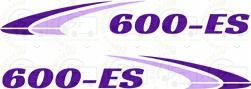 Fleetwood 600-ES Nubering Decal Stickers