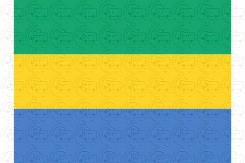 Gabon Flag Sticker
