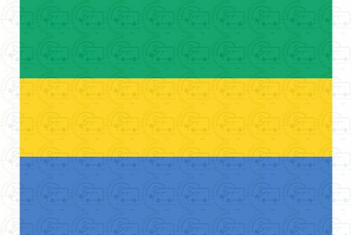 Gabon Flag Sticker