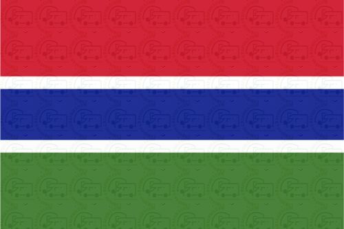 Gambia Flag Sticker
