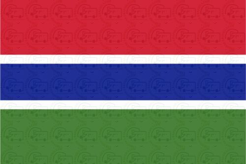 Gambia Flag Sticker