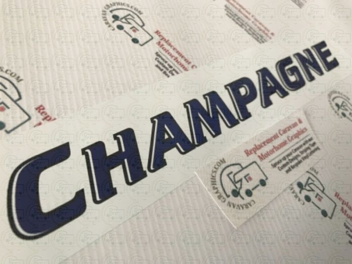 Bailey Pageant Champagne caravan sticker 