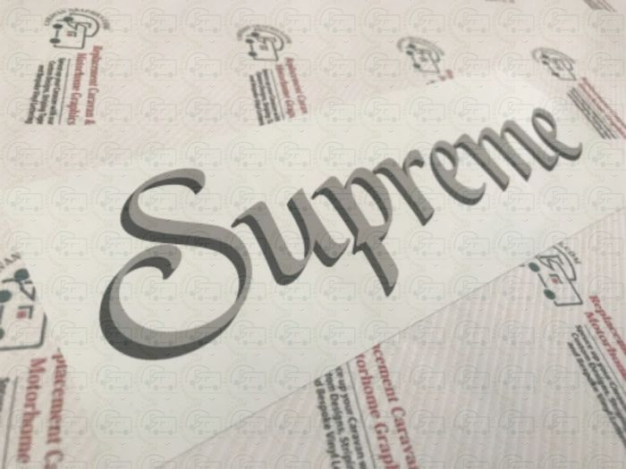 Supreme sales vinyl sticker