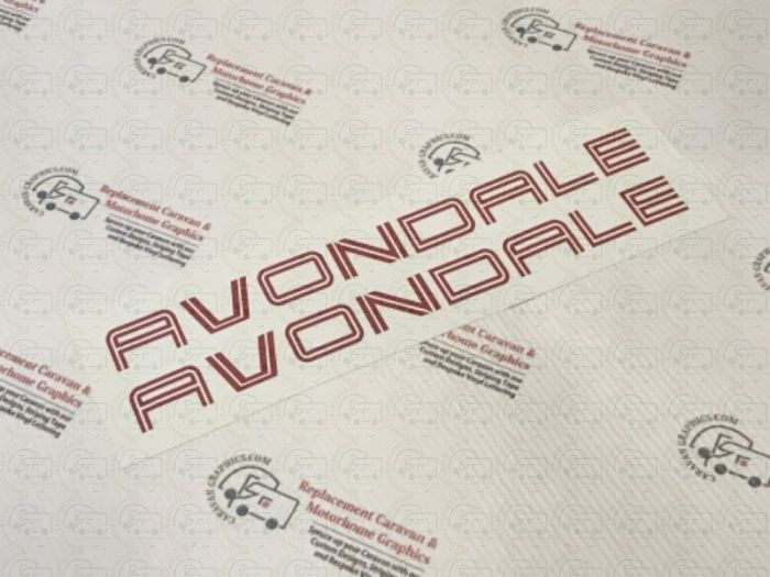Avondale  Caravan Stickers (Pair)
