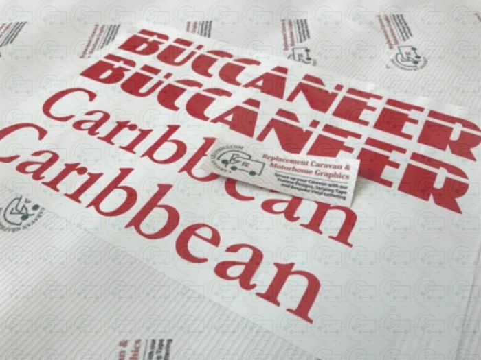 buccaneer carribean caravan stickers 