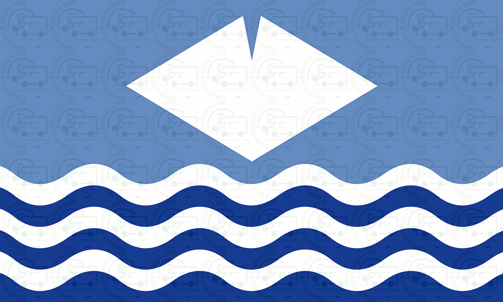 Isle of Wight Flag Sticker
