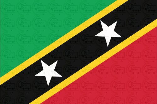Saint Kitts and Nevis Flag Sticker