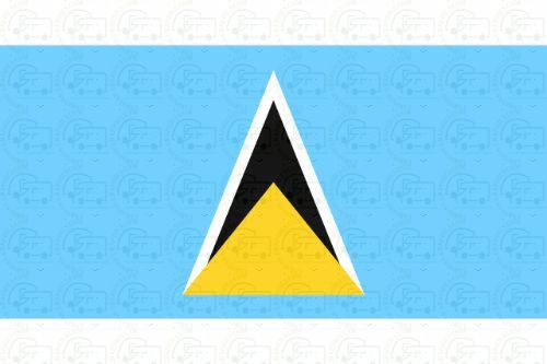 St Lucia Flag Sticker