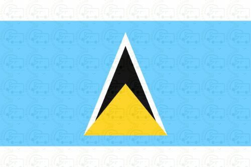 St Lucia Flag Sticker