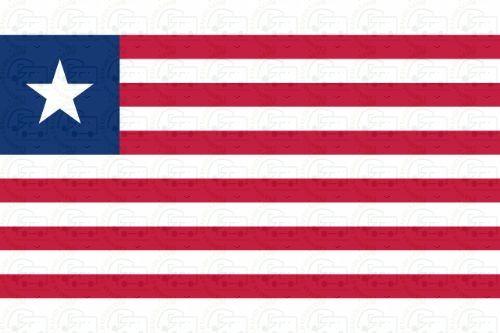 Liberia Flag Sticker