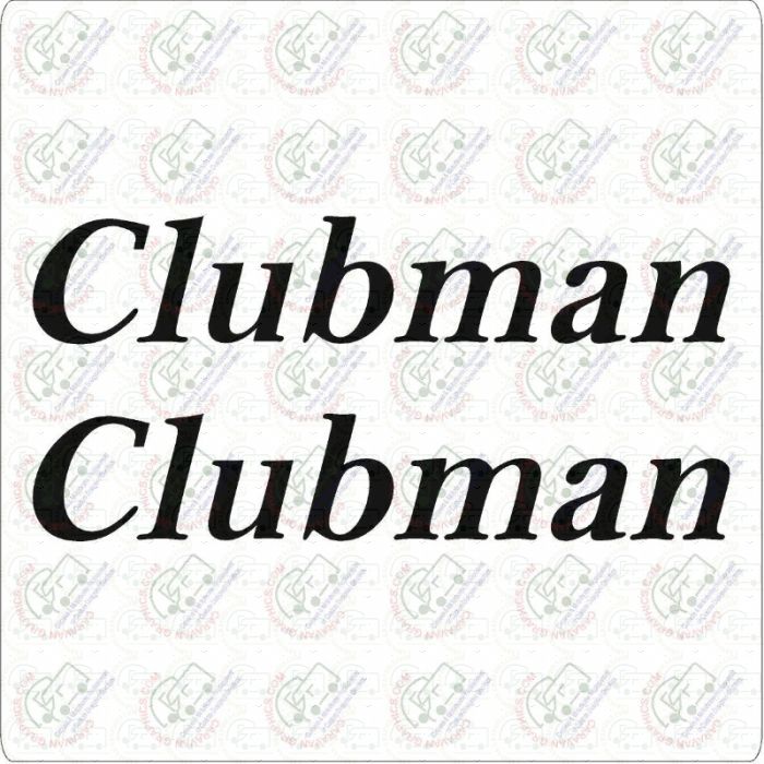 Lunar Clubman Text Sticker