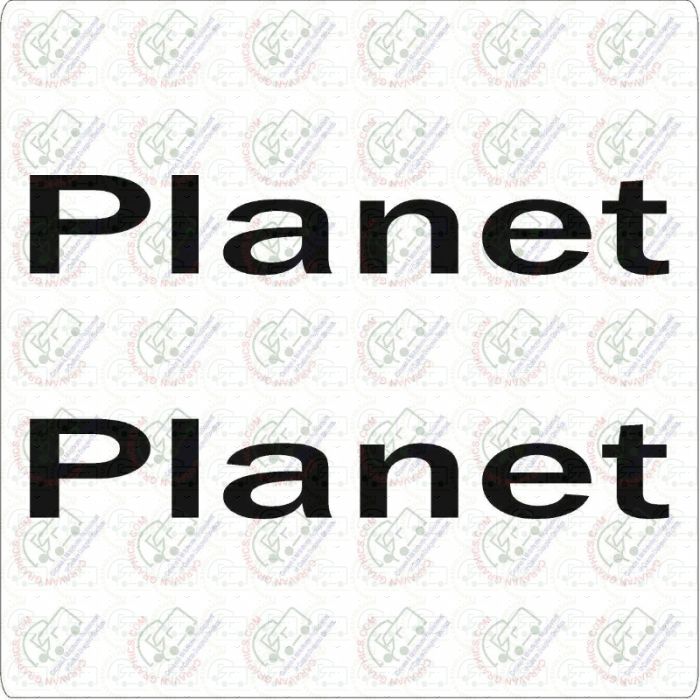 Lunar Planet decal graphic sticker