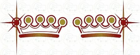 Autocruise Marquis Crown Stickers (Mirror Pair)