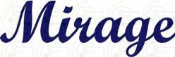 Mirage lettering (Script version) Motorhome Graphics decal sticker