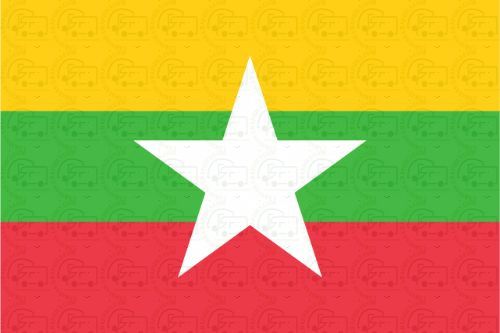 Myanmar Flag Sticker