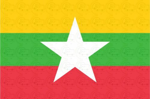 Myanmar Flag Sticker