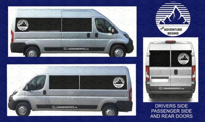 Self Build Campervan Stickers Design 11