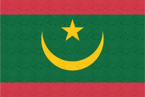 Mauritania Flag Sticker