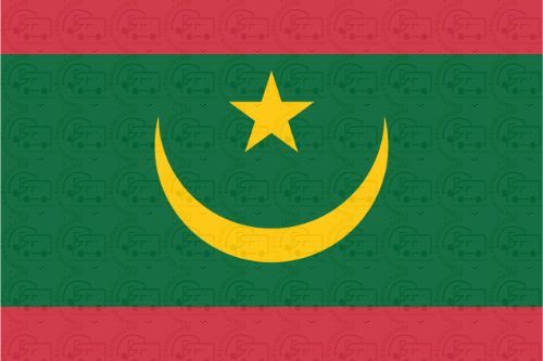 Mauritania Flag Sticker