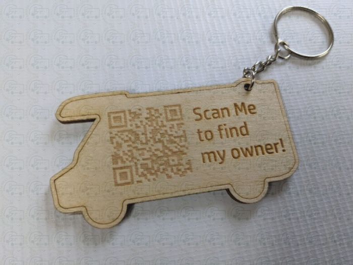 'Scan Me' lost keys Keyring