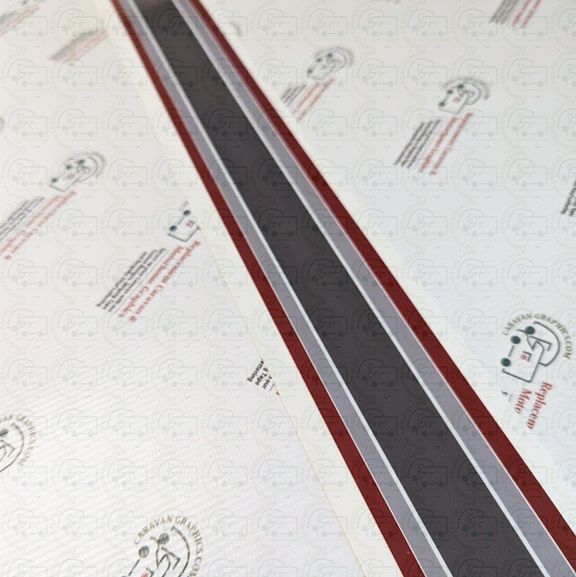 Autosleeper 2 metre Multi Colour Stripe Tape Sticker 